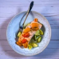 Salmon and Squash in Foil