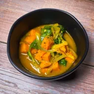 Curried Sweet Potatoes and Spinach