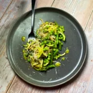 Vegetable Pasta with Basil Vinaigrette