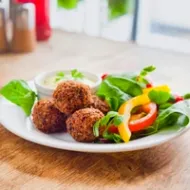 Vegetarian Spinach Bites with Dipping Sauce