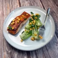 Salmon Teriyaki with Bok Choy