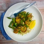 Scallop & Asparagus Sauté