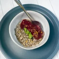 Cherry and Rice Breakfast Bowl