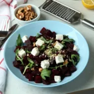 Roasted Beets with Goat Cheese & Walnuts