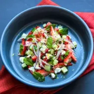 Summertime Strawberry & Cucumber Salad