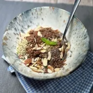 Chocolate Almond Quinoa Bowl