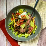 Instant Pot Beef Fajita Salad