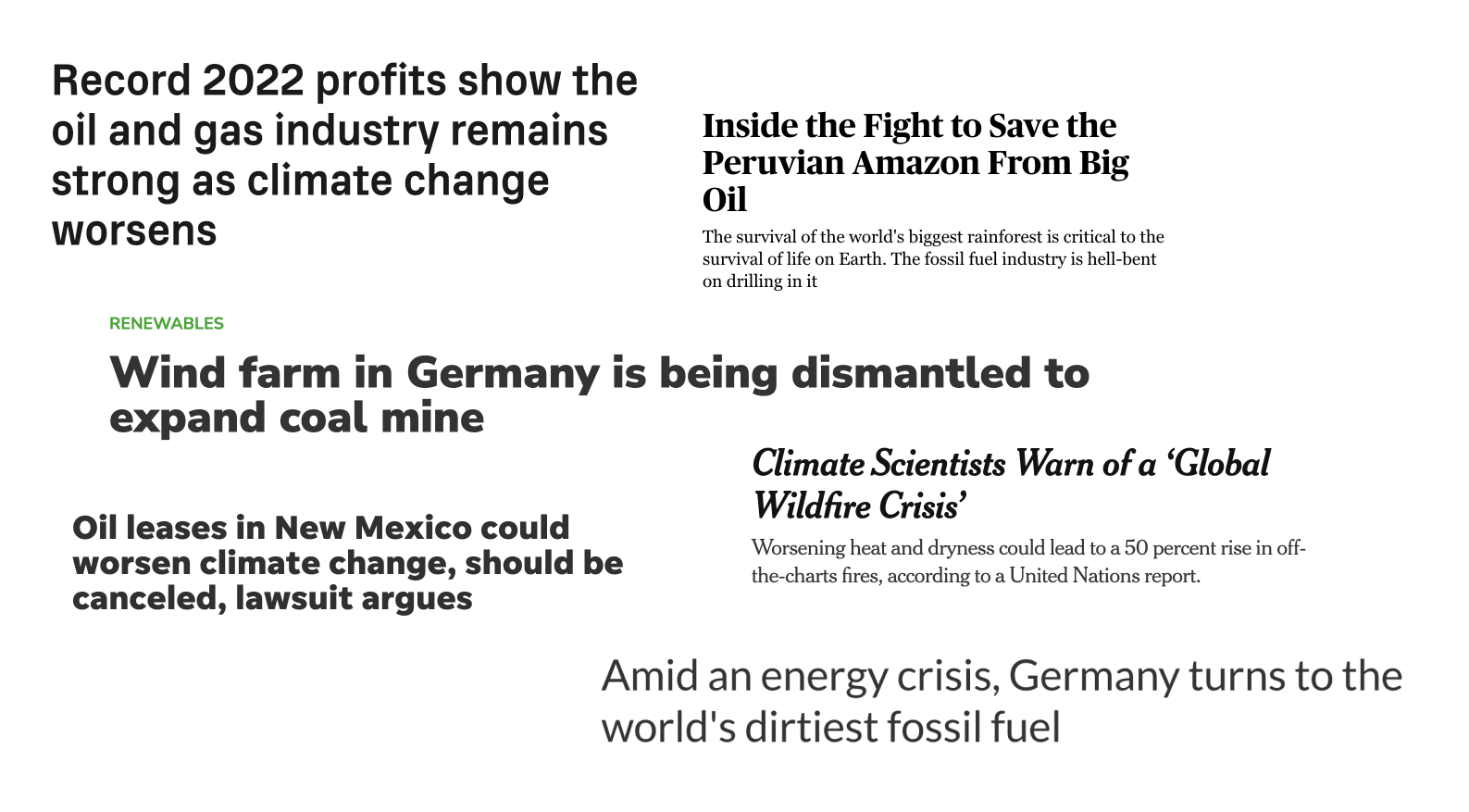 Press articles