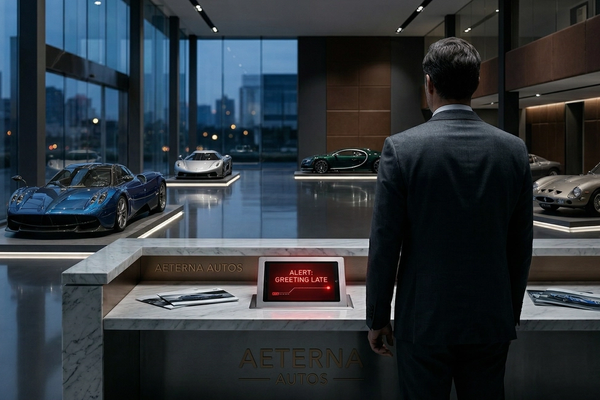 Showroom experience that doesn't match the brand promise.