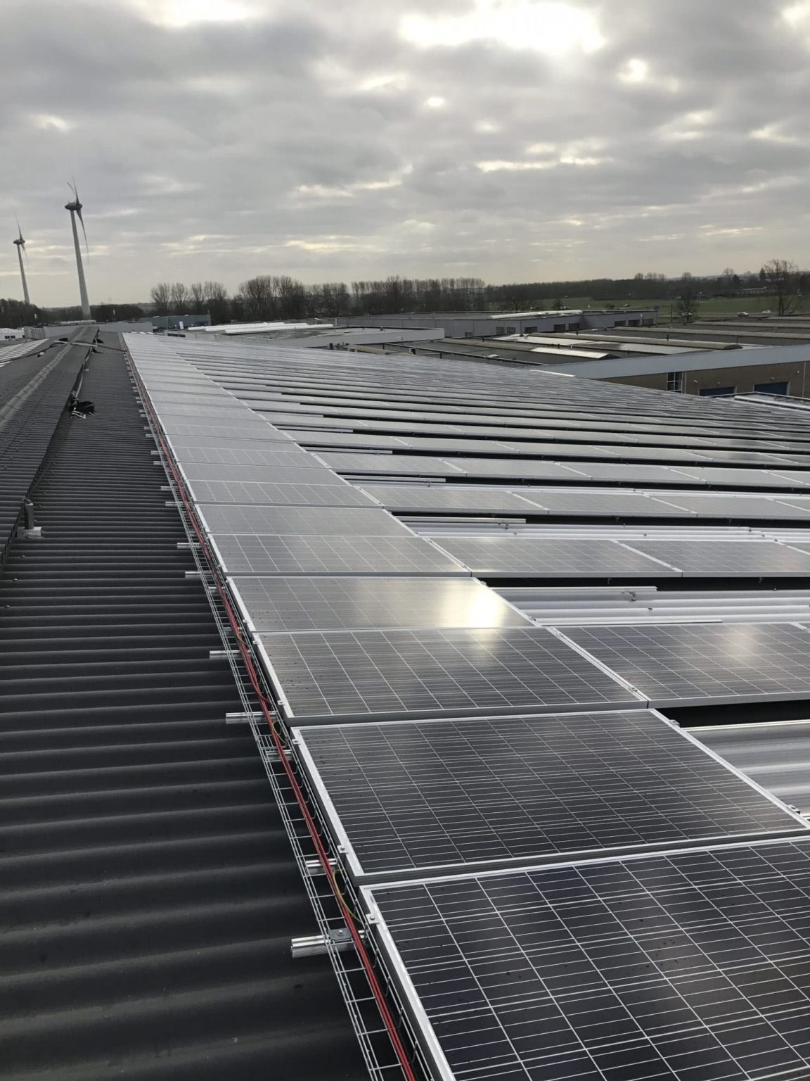 Renewi Zoeterwoude with solar panels