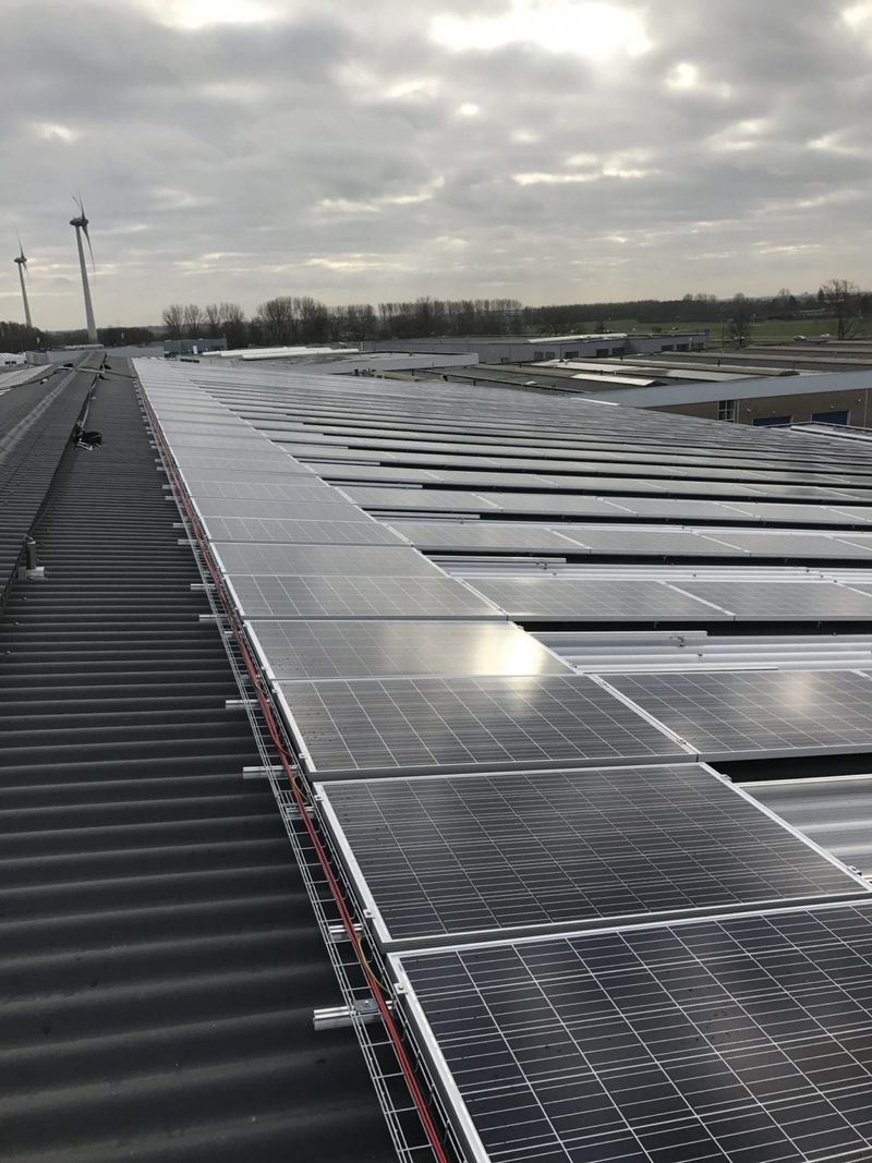 Renewi Zoeterwoude with solar panels