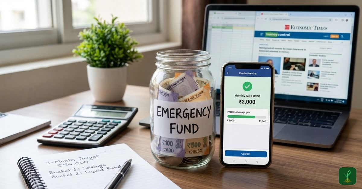 Emergency Fund India 2026 - How Much You Need, Where to Keep It, Build Plan