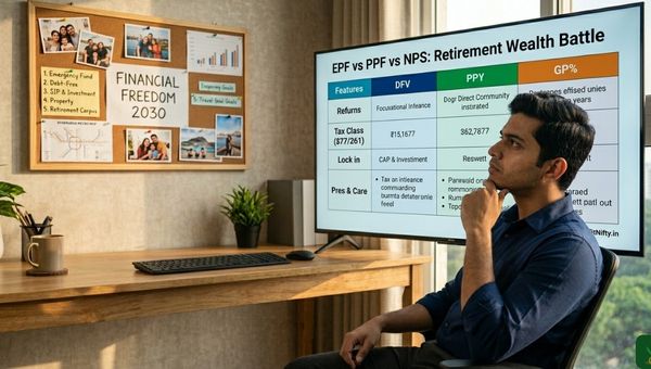 EPF vs PPF vs NPS India 2026 — Which Builds More Retirement Wealth on a Salaried Income?