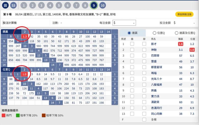 位置Q例子