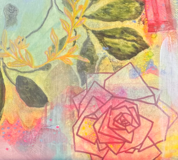 Painted collage