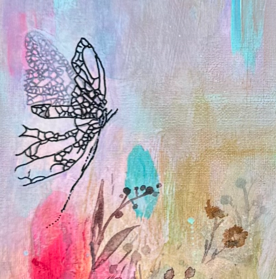 Butterfly in imaginitive forest