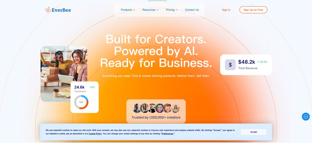 Screenshot of EverBee