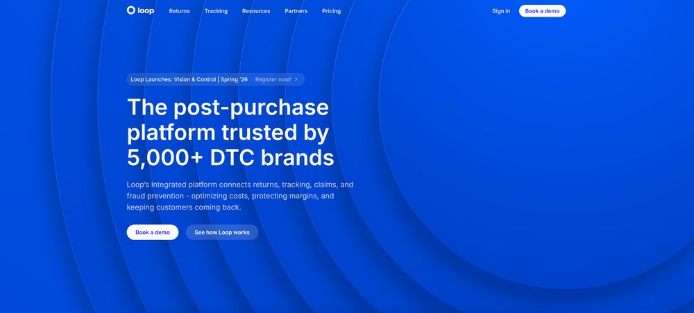 Screenshot of Loop Returns