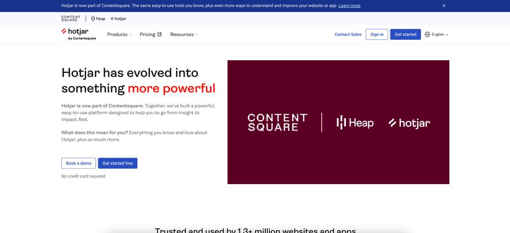 Screenshot of Hotjar