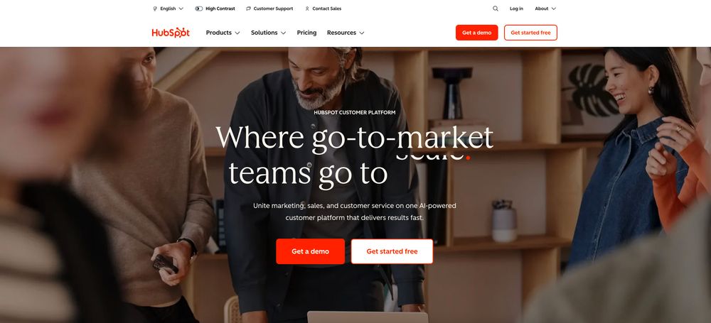 Screenshot of HubSpot Customer Platform