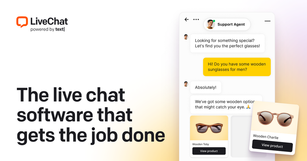 Screenshot of LiveChat® - AI Live Chat Software