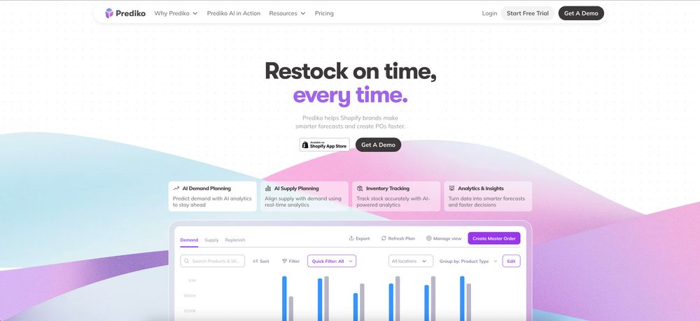 Screenshot of Prediko