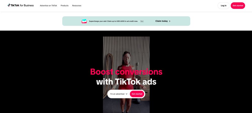Screenshot of TikTok for Business