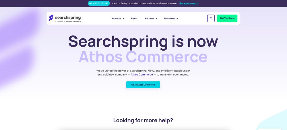 Screenshot of Athos Commerce