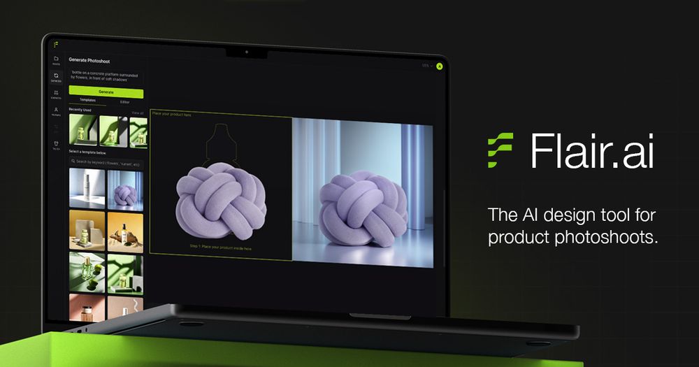 Screenshot of Flair.ai - AI Product Photo Generator & Editor
