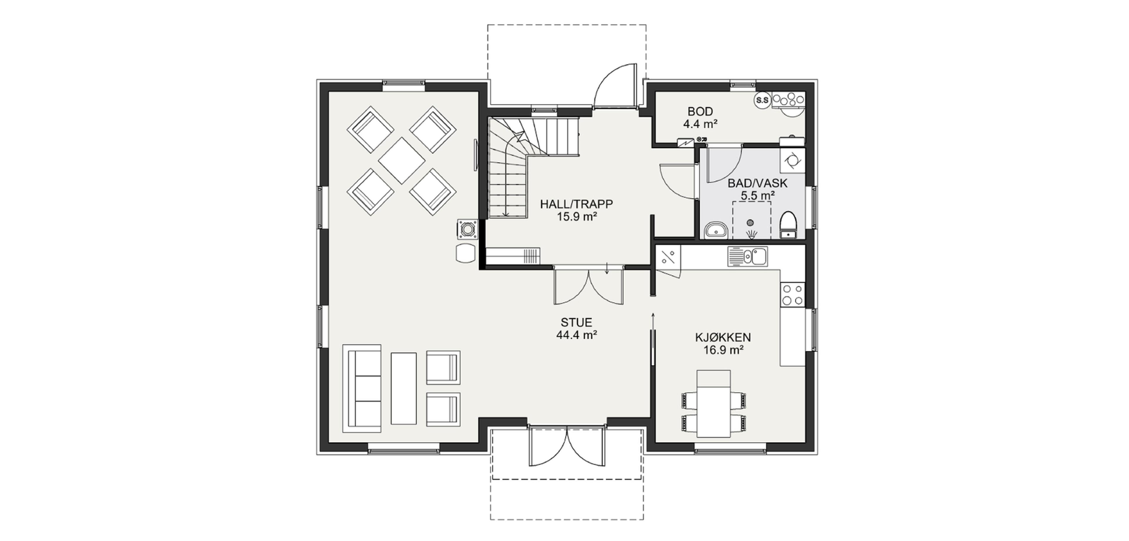 Ninni - klassisk villa med romantiske detaljer og en moderne og ...