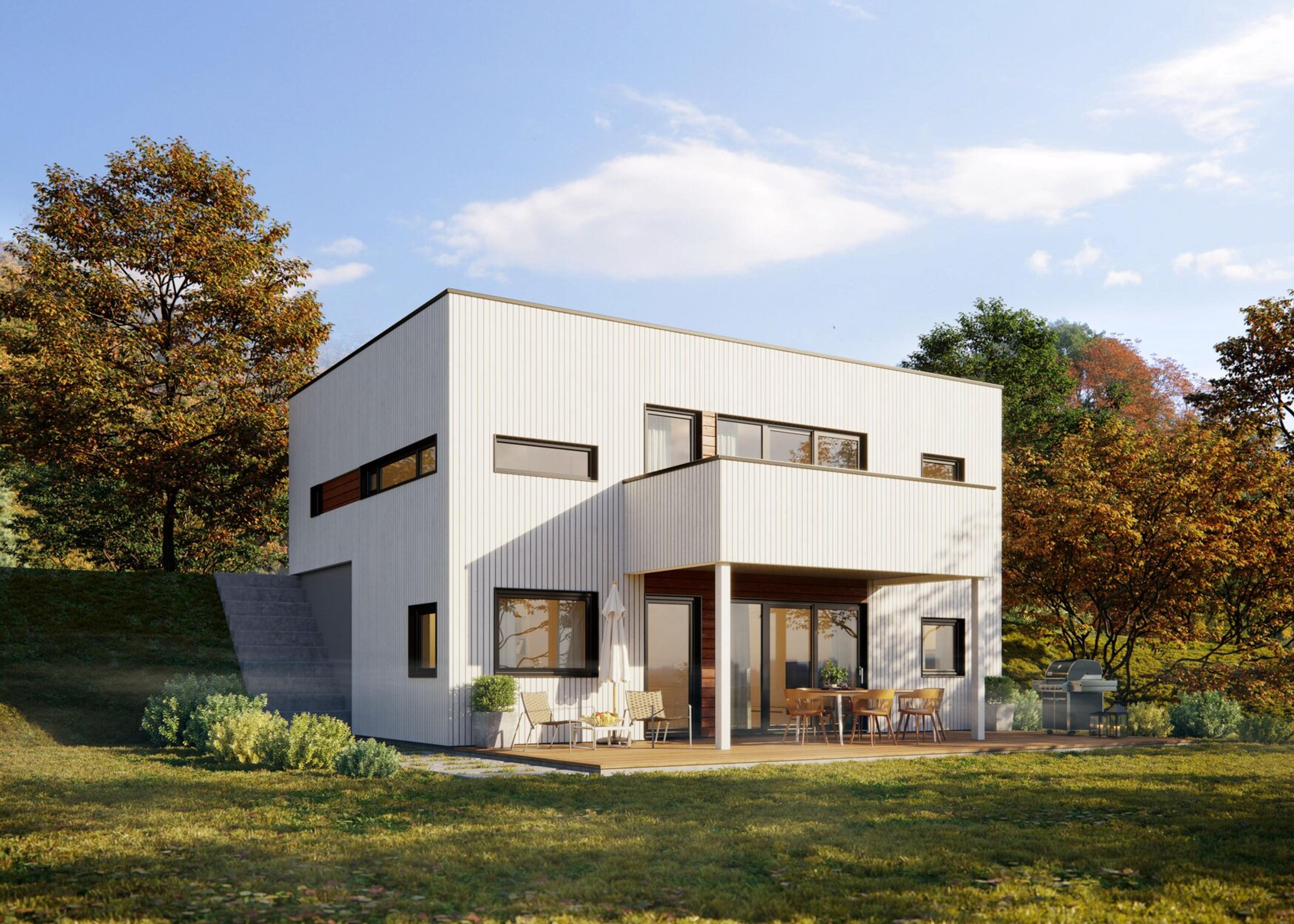 Midtstuen er et spennende og moderne hus for en designbevisst familie. 
