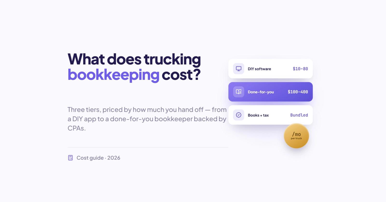 How Much Does Trucking Bookkeeping Cost Per Month, and What Do You Get?