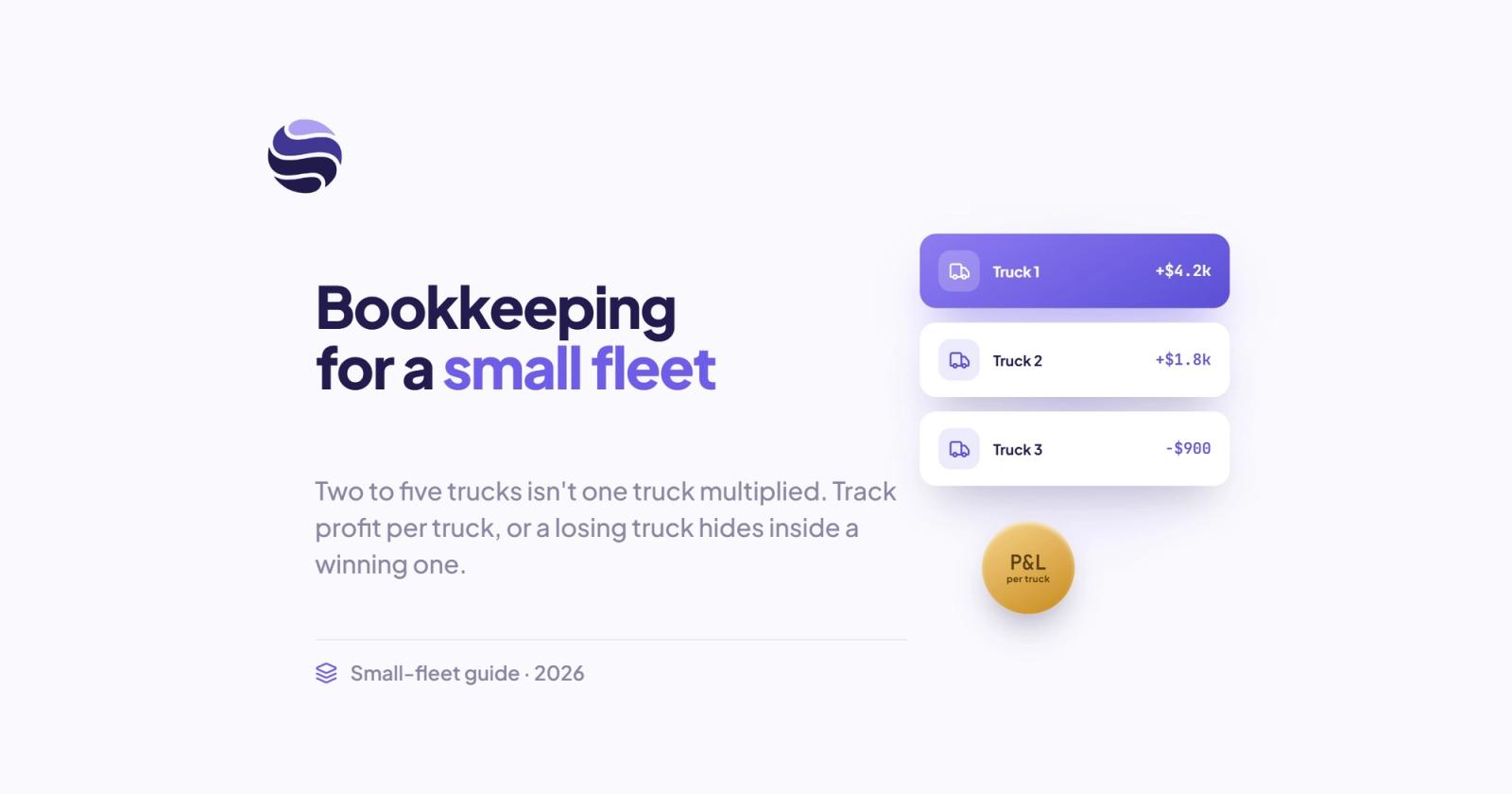 Bookkeeping for Small Trucking Fleets: 2 to 5 Trucks