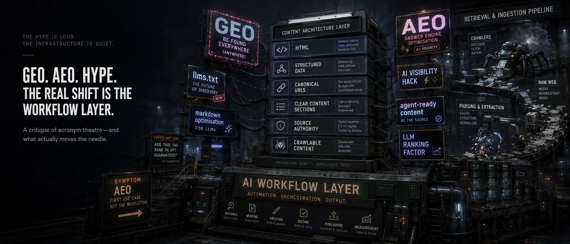 The Great GEO Grift: Why the 'AI Optimisation' Industry Has Causality Backwards