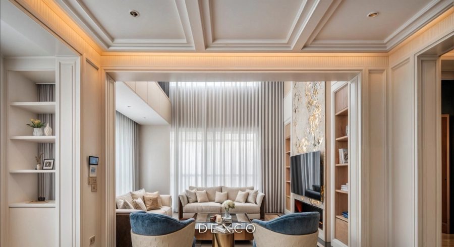 Sai Dong Villa 380m² Luxury - sảnh chuyển tiếp 05, thiết kế thi công nội thất cao cấp phong cách Luxury