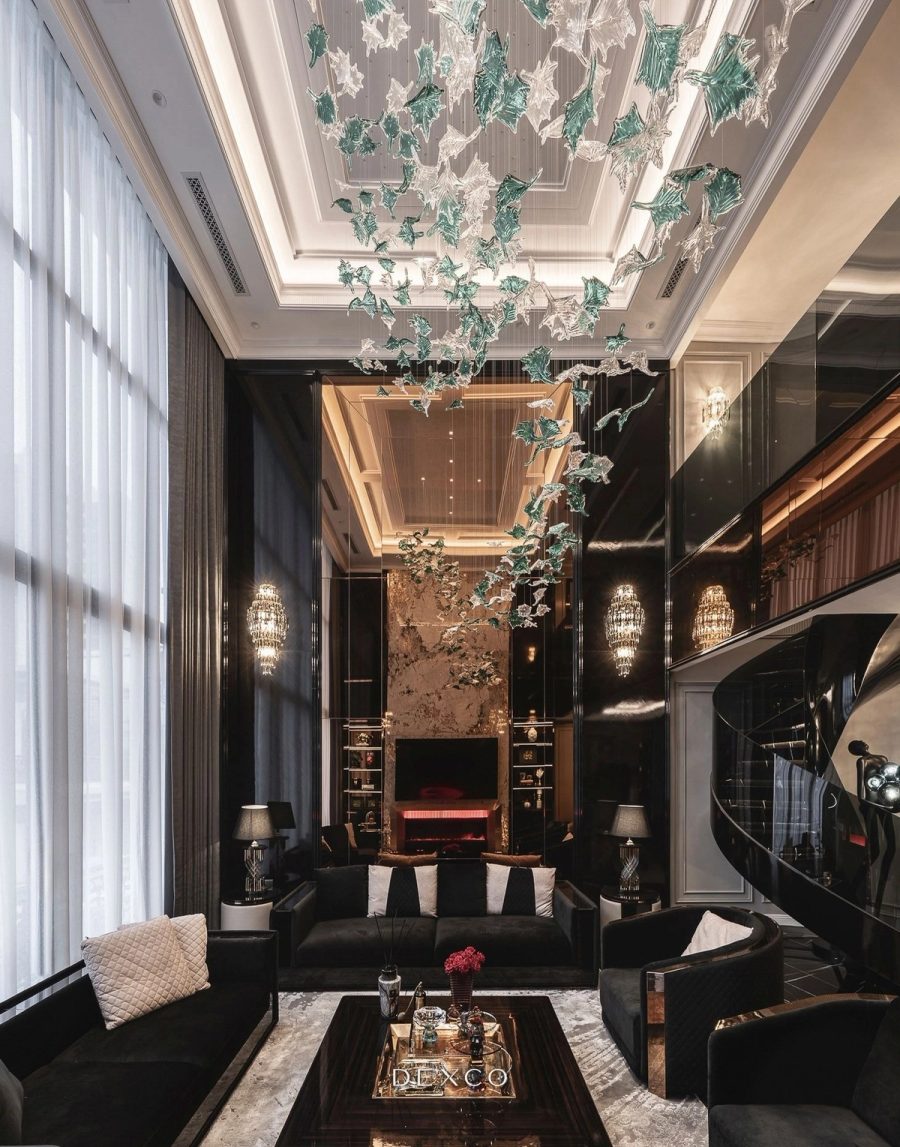 Penthouse Mỹ Đình 480m² Modern Luxury - sảnh chuyển tiếp 05, thiết kế thi công nội thất cao cấp phong cách Modern Luxury