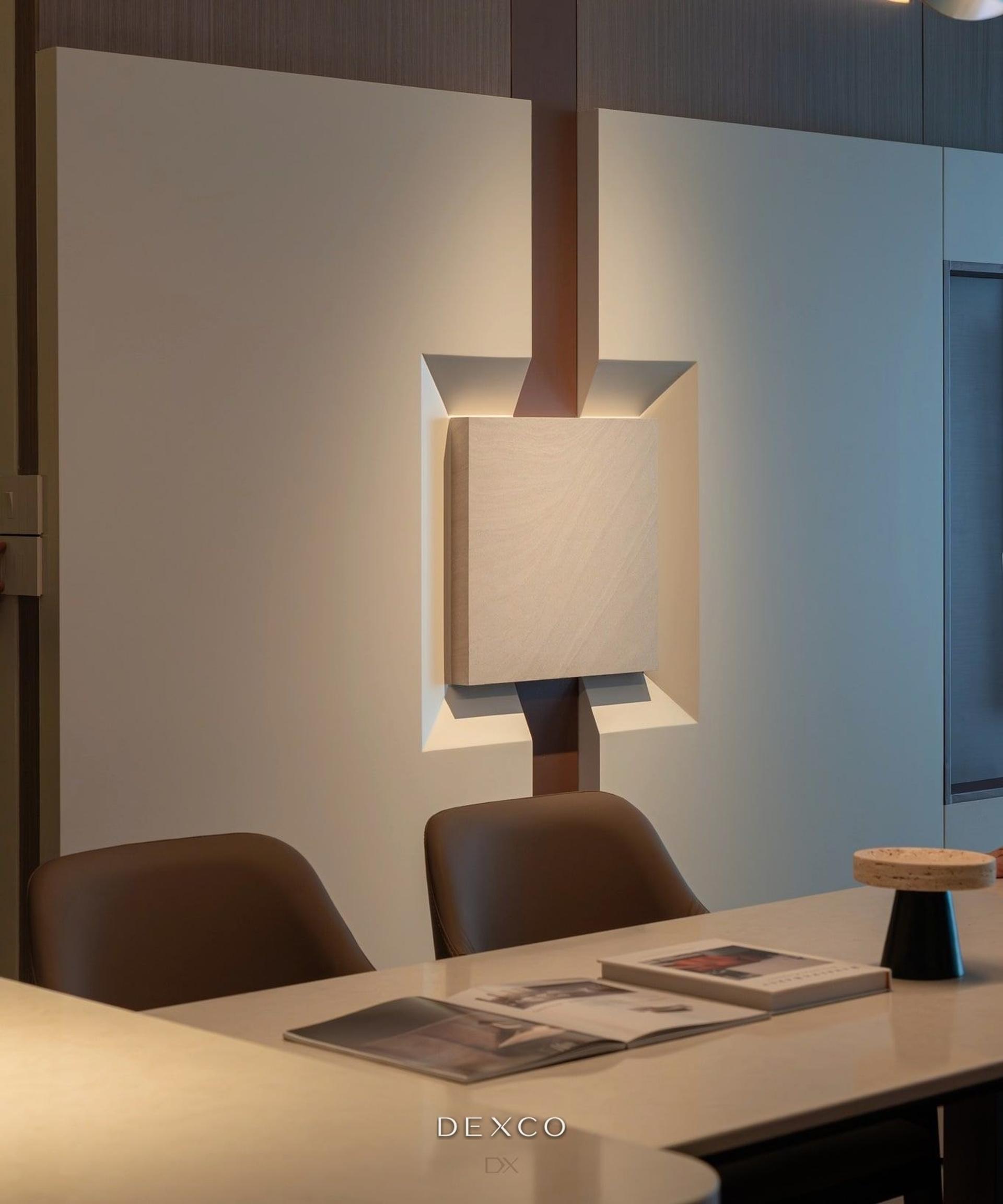 Căn hộ The Nelson 106m² - bàn ăn phong cách hiện đại tối giản 10, thiết kế nội thất căn hộ cao cấp Dexco