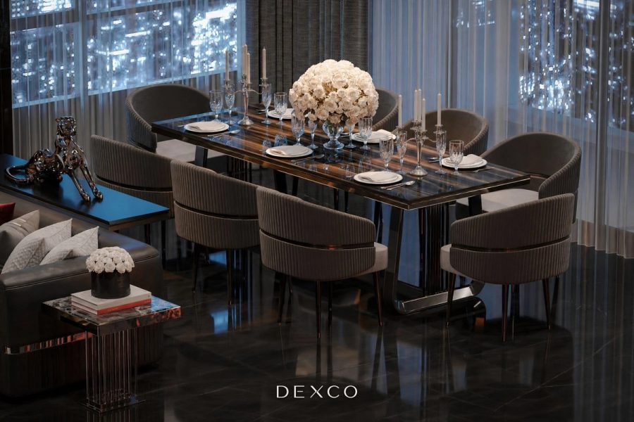 Sky Villa Dark Glam - Sảnh, hành lang và chi tiết 15, thiết kế thi công nội thất cao cấp phong cách Modern luxury dark glam
