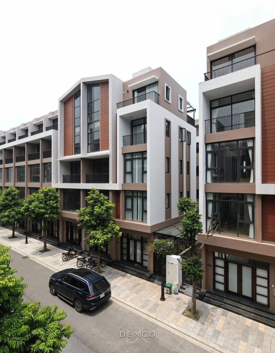 Biệt thự Vinhomes Ocean Park 3 - ngoại cảnh phong cách villa đương đại 02, thi công nội thất biệt thự Dexco