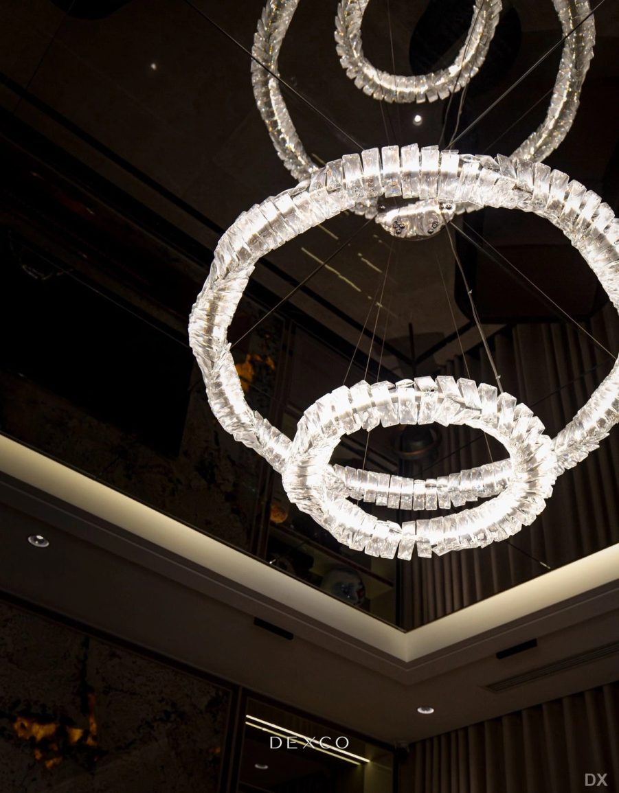 Căn hộ Champagne Luxury - phòng khách 02, thiết kế nội thất căn hộ cao cấp Dexco