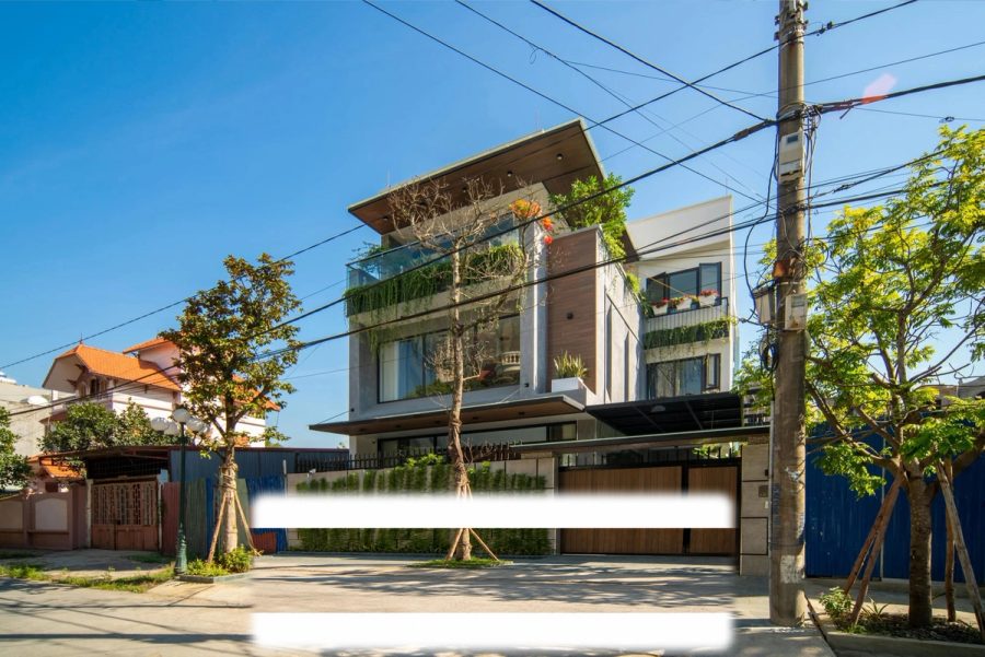 Nhà phố ngập ánh sáng và thông gió tự nhiên - Mặt tiền nhà phố, ảnh 01