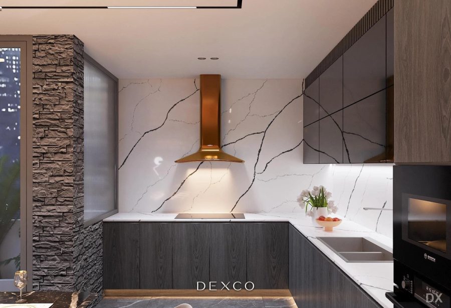 Biệt thự thông tầng Modern Luxury - sảnh và cầu thang 11, thiết kế nội thất biệt thự Dexco