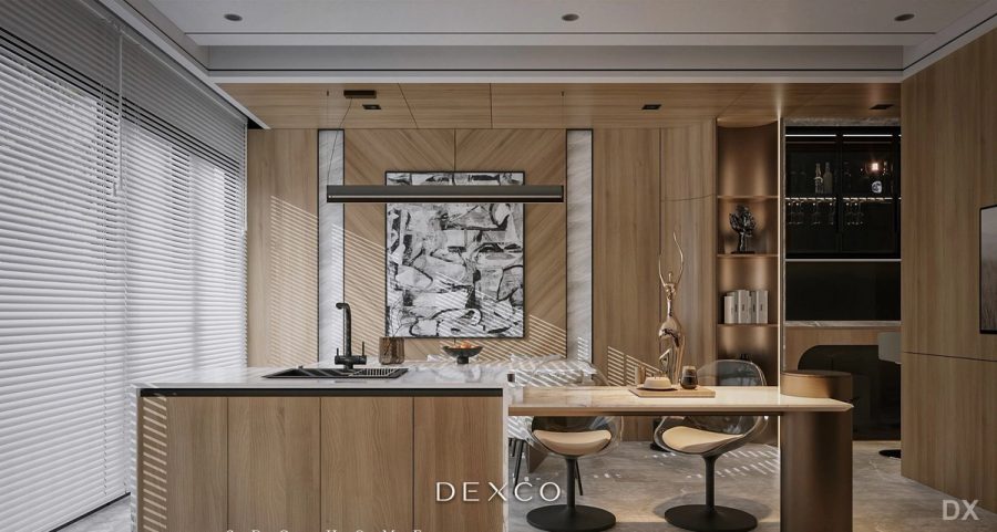 Nhà phố Sơn Tây House - sảnh và cầu thang 05, thiết kế nội thất nhà phố cao cấp Dexco