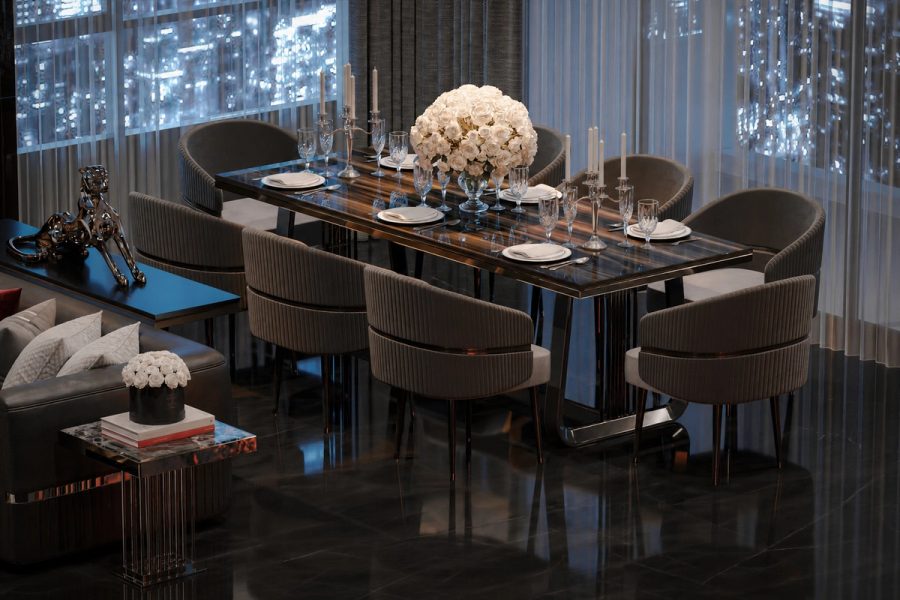 Sky Villa Luxury với ngôn ngữ dark glam - Sảnh, hành lang và chi tiết 15, thiết kế thi công nội thất cao cấp phong cách Modern luxury dark glam