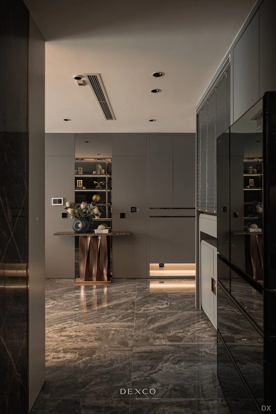 Căn hộ Masteri West Heights 130m² Modern Luxury - sảnh chuyển tiếp phong cách Modern Luxury 10, thiết kế thi công nội thất căn hộ cao cấp