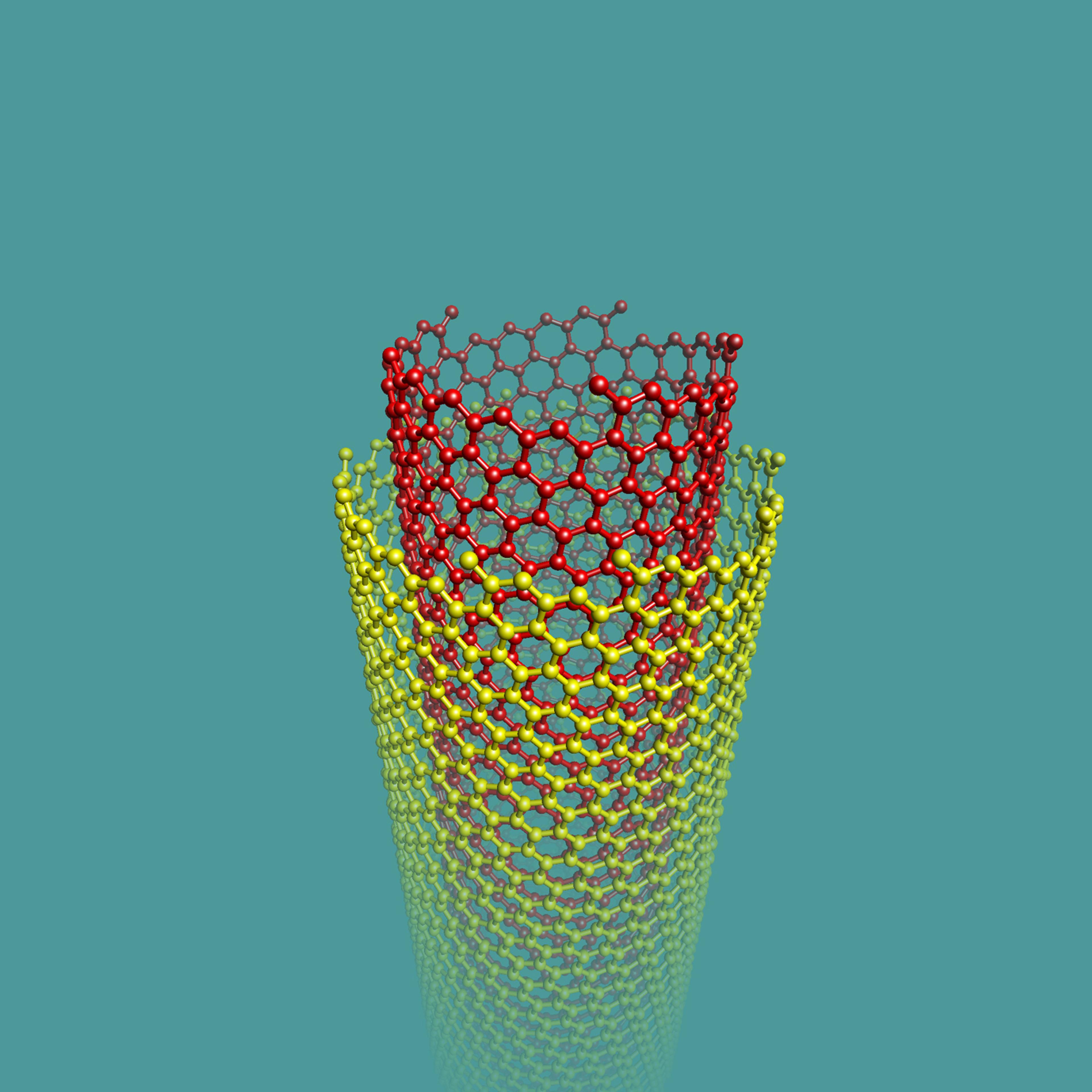 Illustration of carbon nanotube.