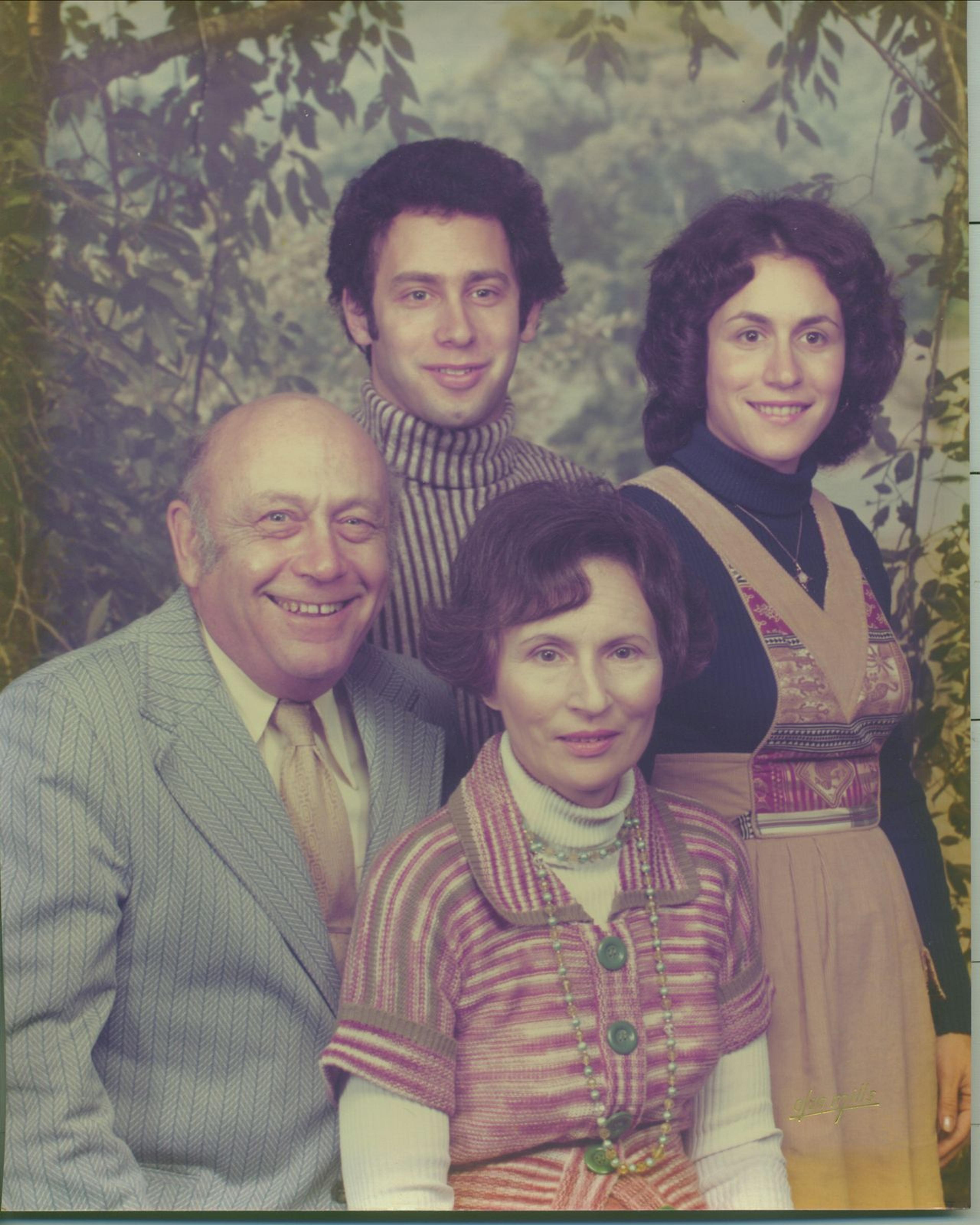 Robert Langer and family in 1976. 