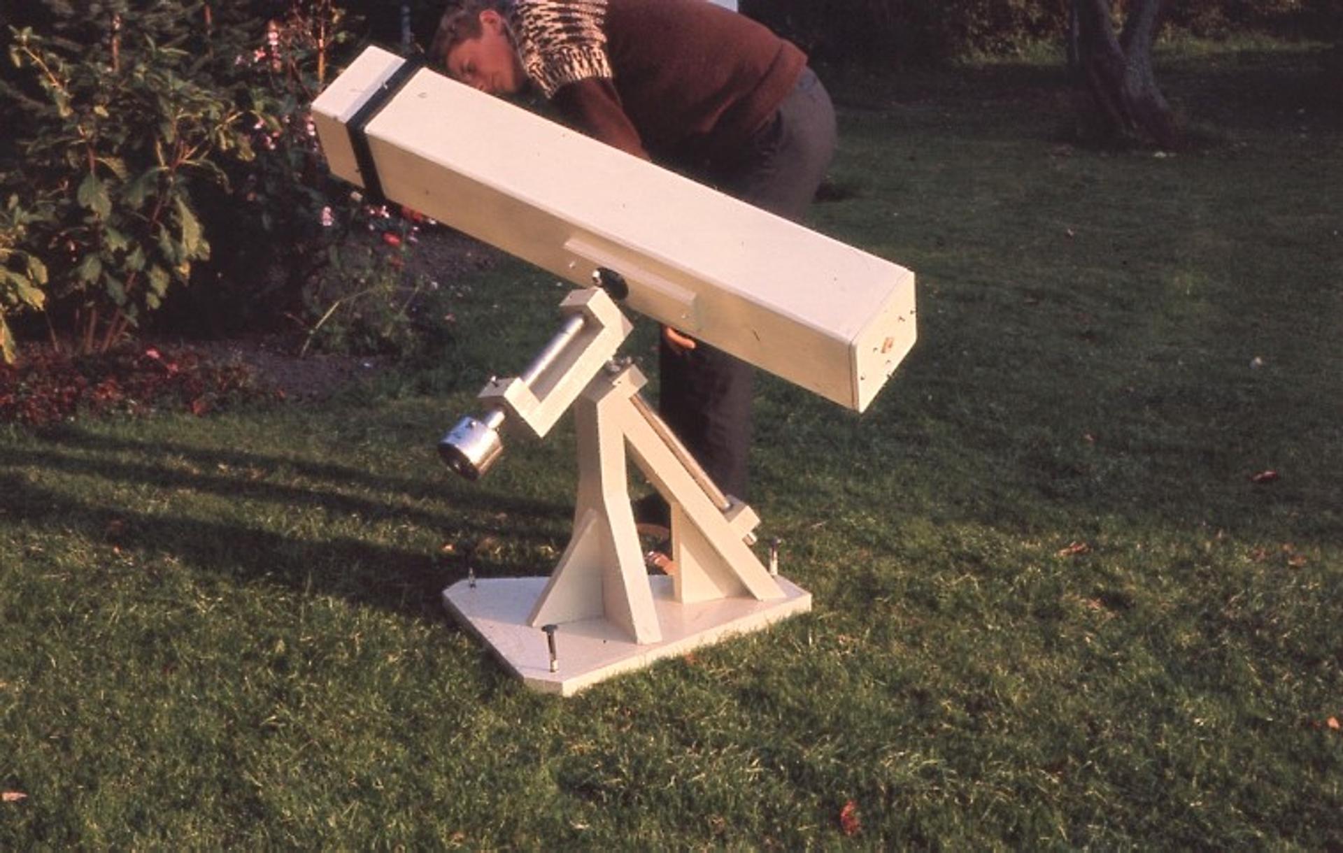 home-built telescope, 1966