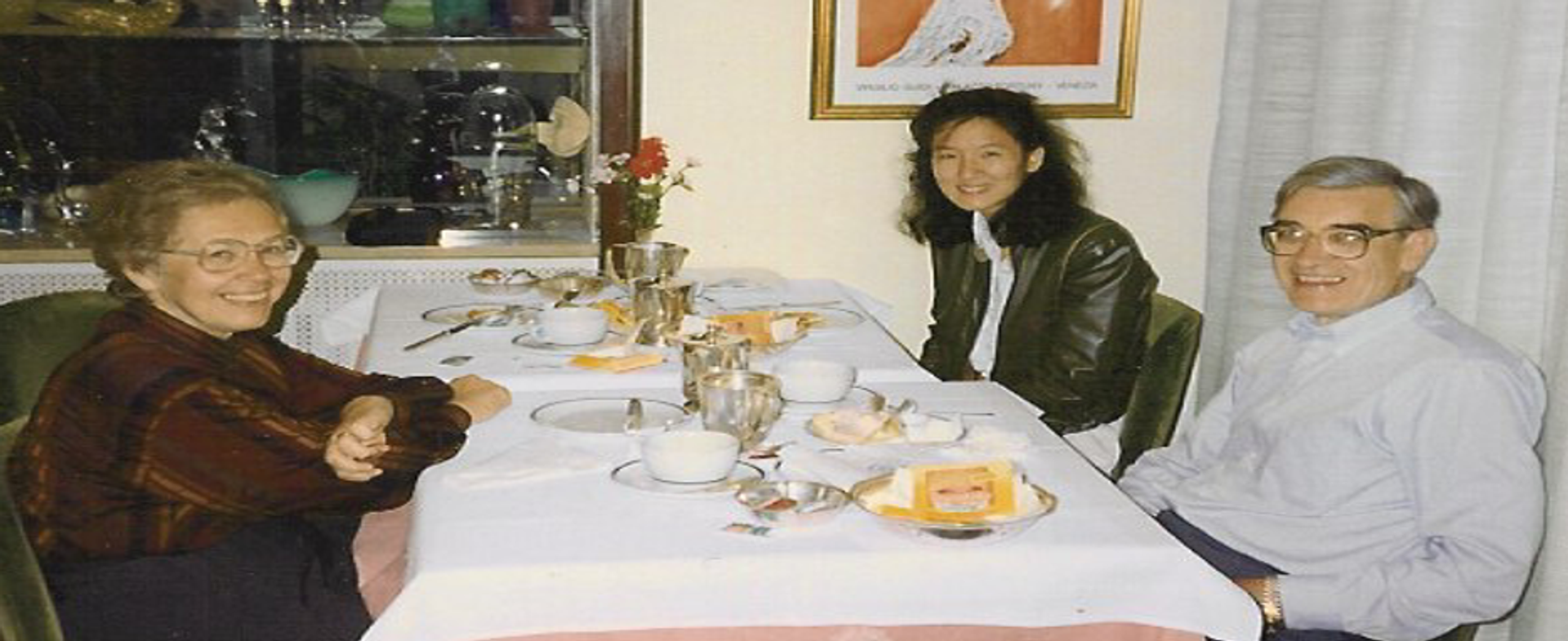 My first day as a human geneticist, in May 1993. I took this picture of Ming Hui with Janellen and Peter Huttenlocher while we ate lunch on Murano in Venice. That day the four of us planned our genetic collaboration to study PVNH.