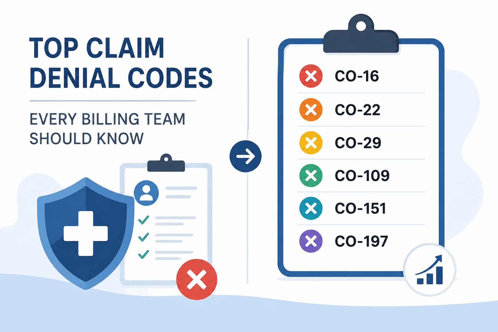 Top Claim Denial Codes Every Medical Billing Team Should Know (2026 Guide)